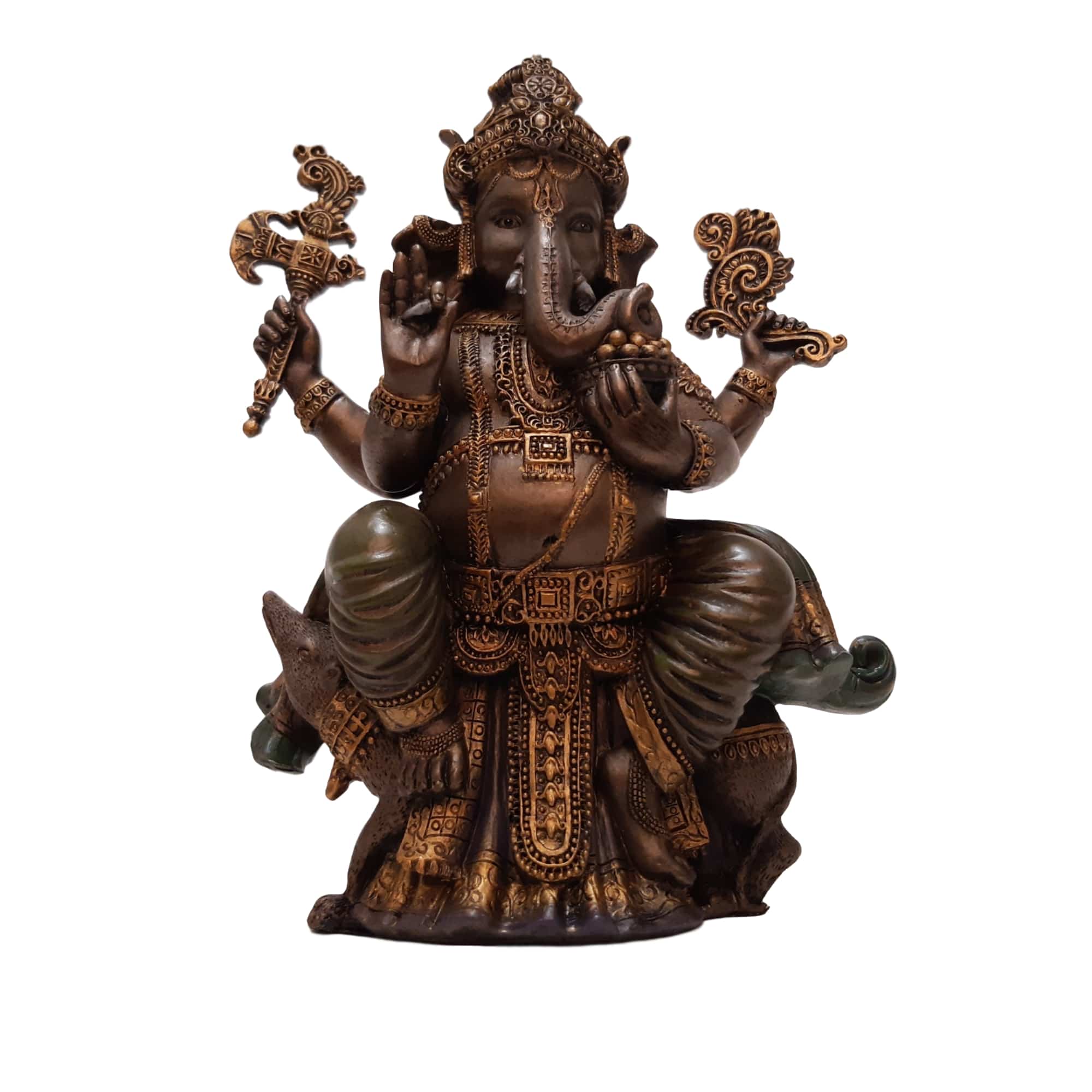 Ganesha Beeld Rat 20 cm kopen doet u bij Boeddhabeeld.be!