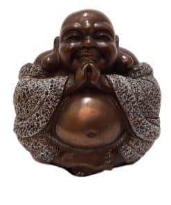 Happy Boeddha Brons Beeldje 9 cm Boeddhabeeld