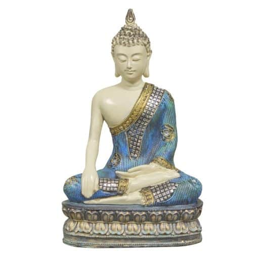 Thaise Boeddha blauw 32cm