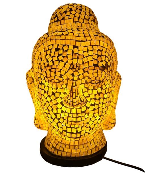 Oosterse lampen mozaïek - Mozaïeklamp boeddha beeld tafellamp 40 cm 2
