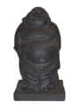 Boeddha beeld staand – happy boeddhabeeld 44 cm donkergrijs
