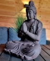 Boeddha beeld Kwan Yin mediterend 60cm 2