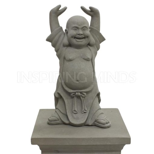 Boeddha beeld Hotei Boeddhabeeld 40 cm Grijs 5