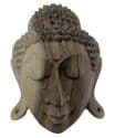 Handgemaakt Boeddhabeeld uit Bali – Boeddha hoofd uit licht hout 20 cm 7