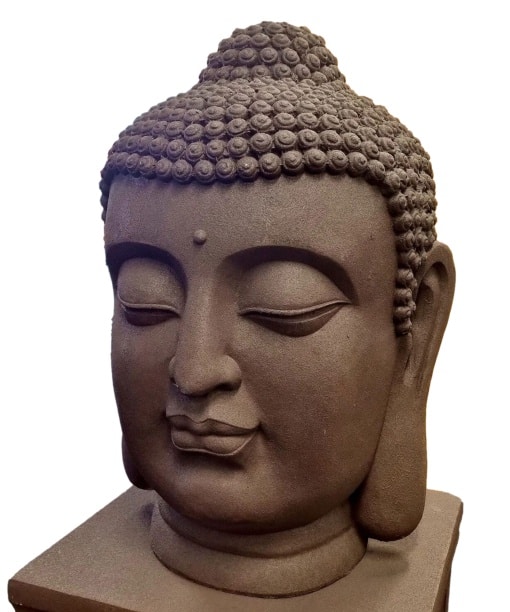 Boeddha hoofd groot XXL 70cm als tuinbeeld 4