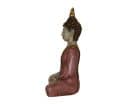 Thais Boeddha beeld houtlook roze 25 cm 2