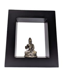 Boeddhabeeld in lijst – Boeddha meditatie brons 16 cm