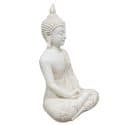 Boeddha beeld - Thaise Meditatie Boeddhabeeld wit 29cm 2