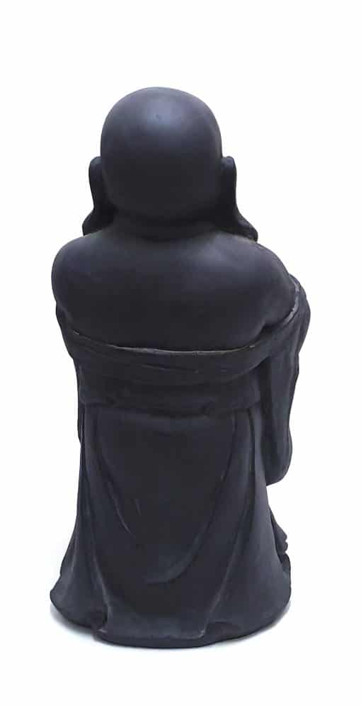 Boeddha beeld lucky staand – donkergrijs 59cm tuindecoratie boeddhabeeld mediterend 4