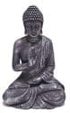 Boeddha beeld zilver kleur | 60 cm Boeddhabeeld