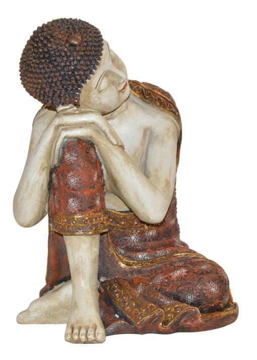 Boeddha beeld slapend gekleurd 35 cm Indisch boeddhabeeld 2