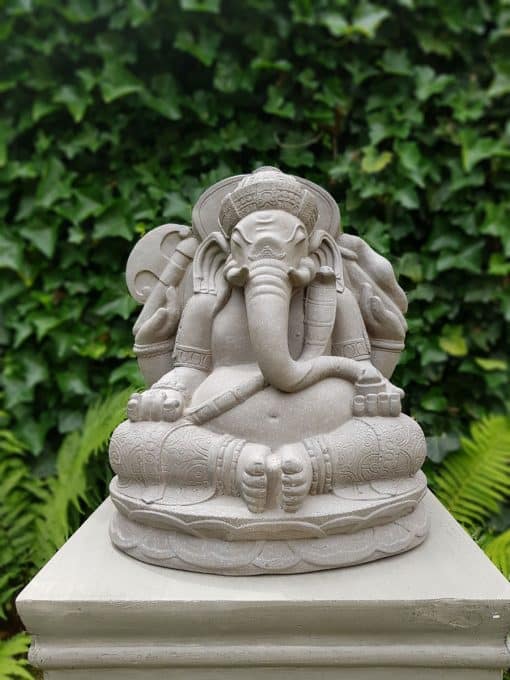 Ganesha beeld voor binnen en buiten – grijze Ganeshabeelden 2