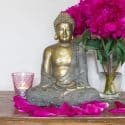 Boeddha beeld Japans Boeddhabeeld Brons kleur Boeddha 30cm hoog 4