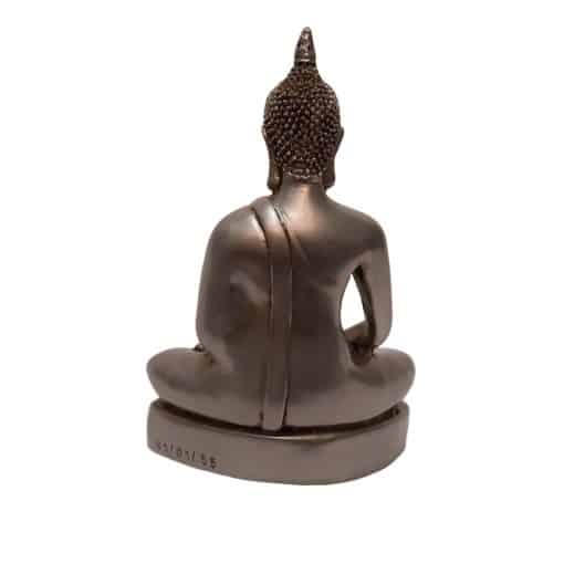 Boeddha beeld zittend zilver - Sukhothai Boeddhabeeld 18cm unieke Boeddha - Huisdecoratie 3