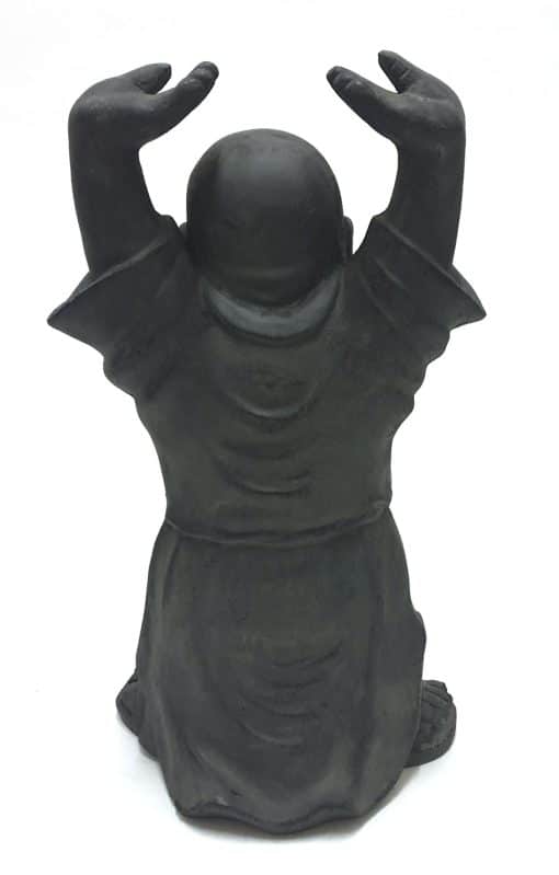 Boeddha beeld Hotei Boeddhabeeld 40 cm Donkergrijs 5