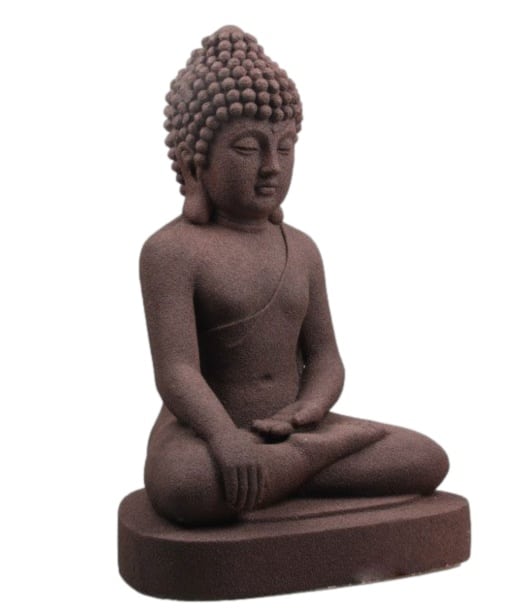Boeddha beeld meditatie 63cm roestkleur 2