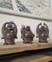 Boeddha beeldje binnen 11cm - Leuk boeddha beeld cadeau set 3
