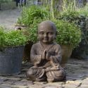 Boeddha Beeld Shoalin Mediterend - Boeddhabeeld 40 cm Limited Roest Kleur 6
