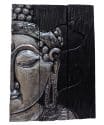 Houten decoratie panelen – boeddha hoofd schilderij 60 cm