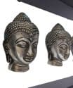 Boeddhabeelden in lijst – Boeddha hoofd brons 35 cm 2