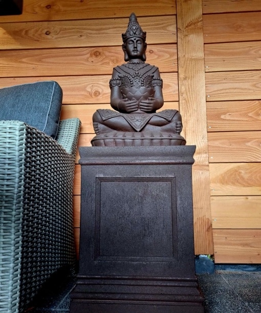 Boeddha beeld Kwan Yin met bak 66cm 8