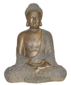 Boeddha beeld Japans Boeddhabeeld Brons kleur Boeddha 30cm hoog