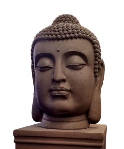 Boeddha hoofd groot XXL 70cm als tuinbeeld