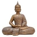 Bronskleurig Boeddhabeeld 57 cm - Boeddha Beeld zittend
