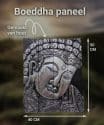 Houten decoratie panelen – boeddha hoofd schilderij 50 cm 6