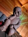 Boeddha beeld slapende shaolin - limited Boeddhabeeld 40cm roestkleur