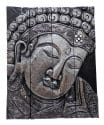 Houten decoratie panelen – boeddha hoofd schilderij 50 cm