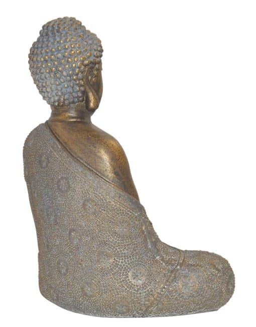 Boeddha beeld Japans Boeddhabeeld Brons kleur Boeddha 30cm hoog 3
