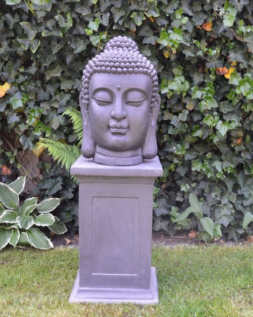 Boeddha hoofd 42 cm - Boeddha Beeld zwart 2