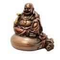 Happy Boeddha Beeld op Goudzak 8 cm Boeddhabeeld 2