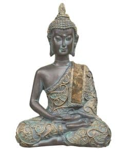 Thaise Meditatie Boeddha antique 15cm