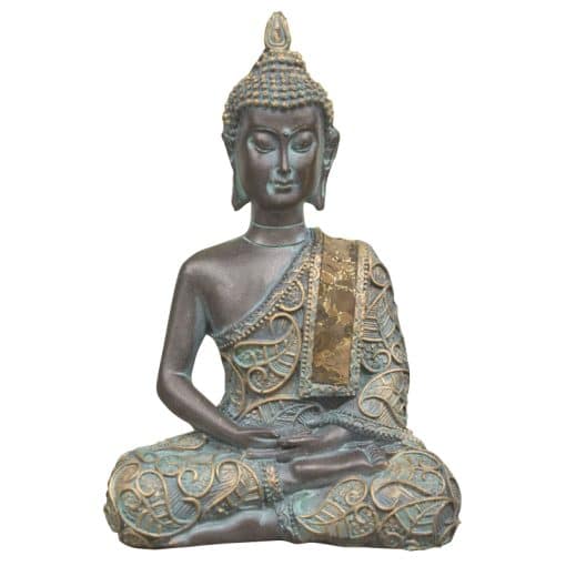 Thaise Meditatie Boeddha antique 15cm