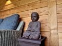 Boeddha beeld mediterende Shaolin 42cm limited Boeddhabeeld roestkleur 6