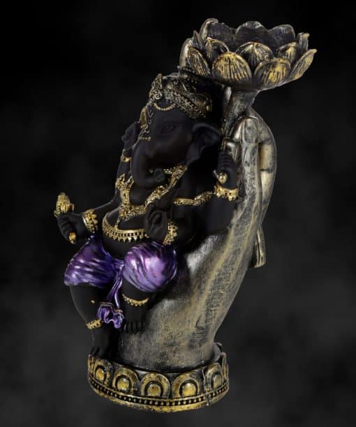 Decoratief Ganesha Waxinelichthouder Beeld 18cm 4