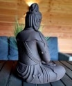 Boeddha beeld Kwan Yin mediterend 60cm 3