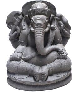 Ganesha beeld voor binnen en buiten – grijze Ganeshabeelden