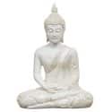 Boeddha beeld - Thaise Meditatie Boeddhabeeld wit 29cm