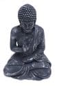 Zittend Boeddha beeld 40cm - Geschikt voor binnen en buiten - Boeddhabeeld antiek zilveren kleur 3