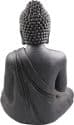 Zittend Boeddha tuinbeeld donkergrijs 73cm Gerechtigheid 2