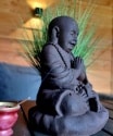 Boeddha beeldje binnen of buiten 35cm 4