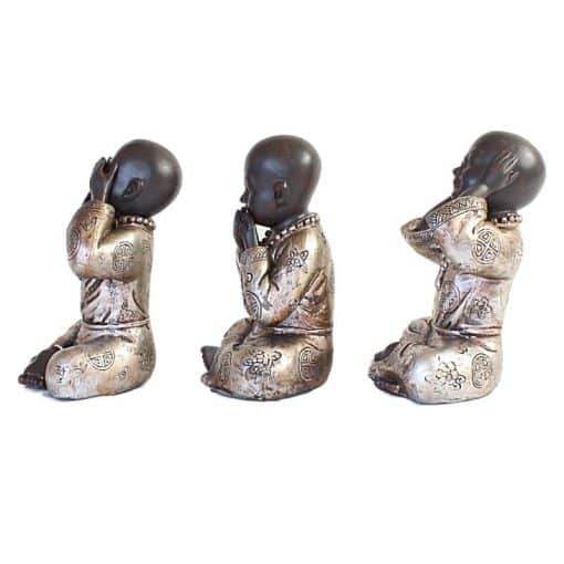 Horen zien zwijgen beeldjes Boeddha – 15 cm hoog 4