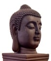 Boeddha hoofd groot XXL 70cm als tuinbeeld 2