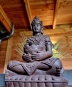 Boeddha beeld Kwan Yin met bak 66cm 5