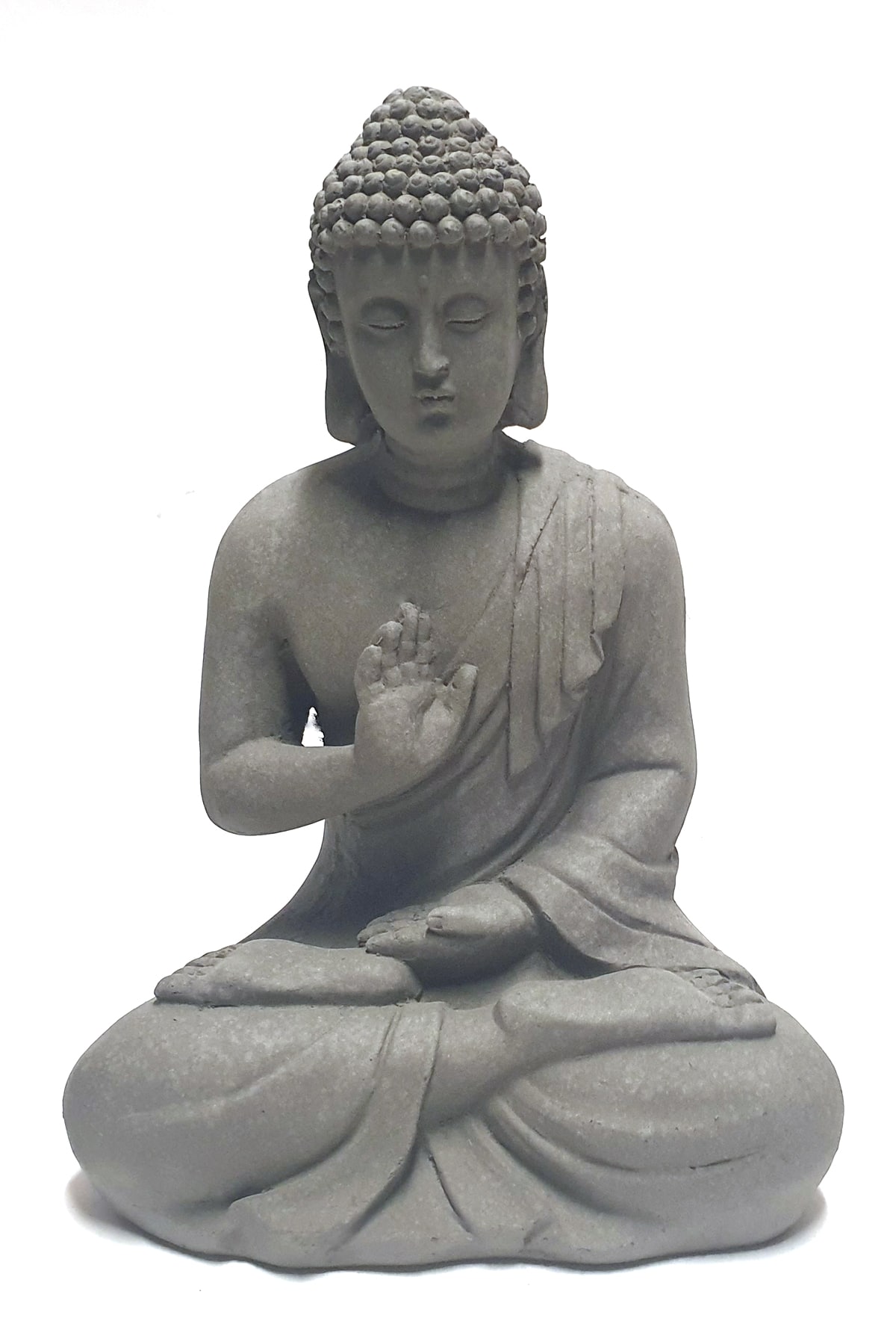 De andere dag handtekening band Boeddha beeld tuin zittend – 29 cm groot boeddhabeeld | Boeddhabeeld.be